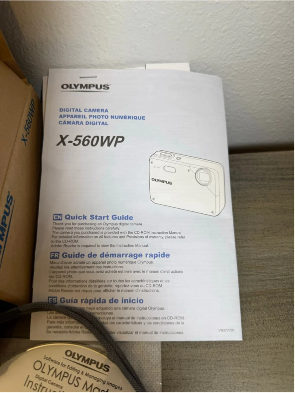 Olympus X-560WP 10MP Waterproof Digital Camera Red Boxed Receipt Y2K Digi Bundle